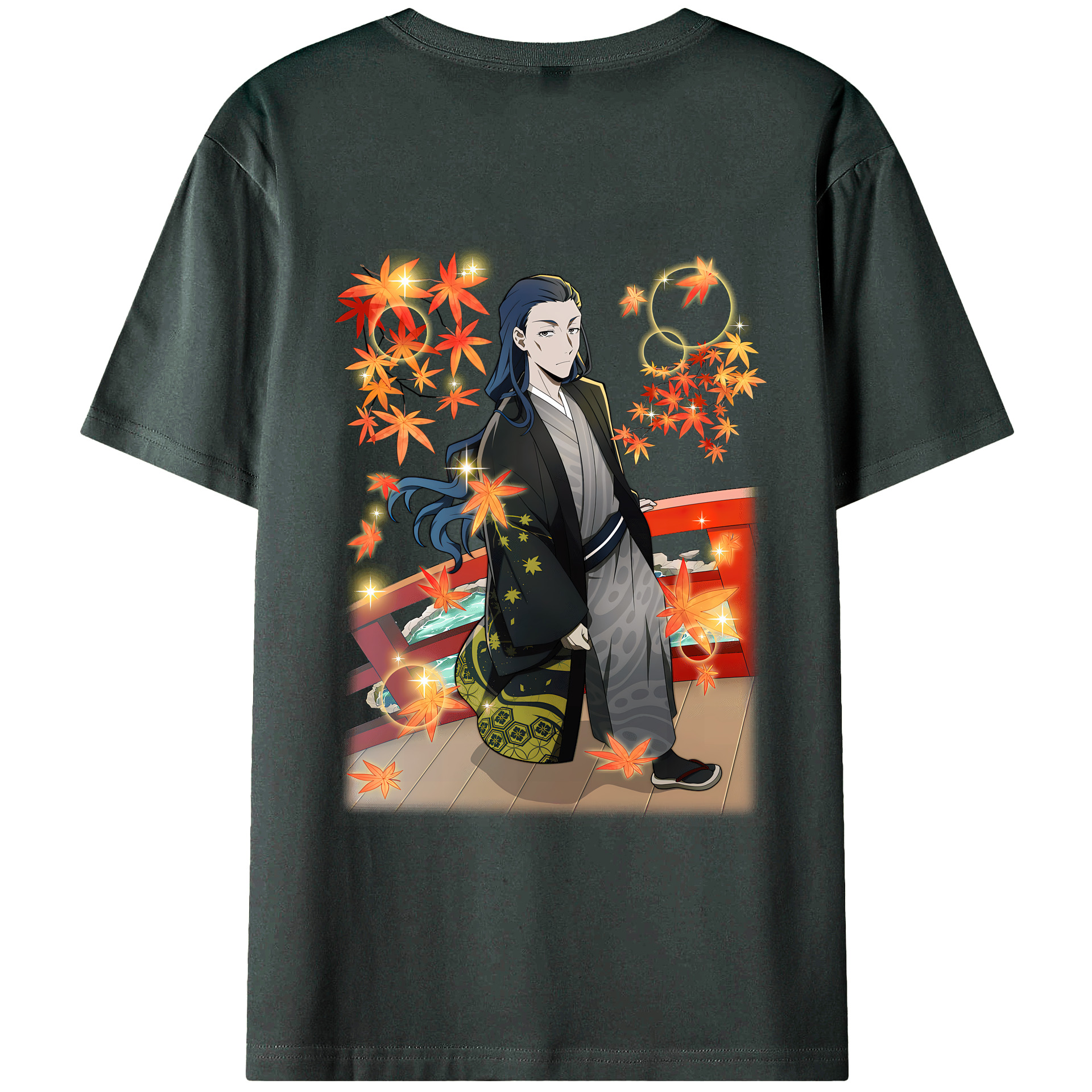 （画像用） 文豪ストレイドッグス Bungo Stray Dogs 綿100％ メンズ半袖Tシャツ（バックプリント） 通気性